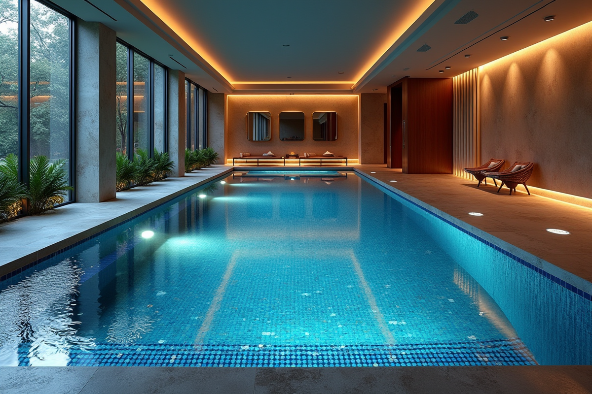 éclairage piscine